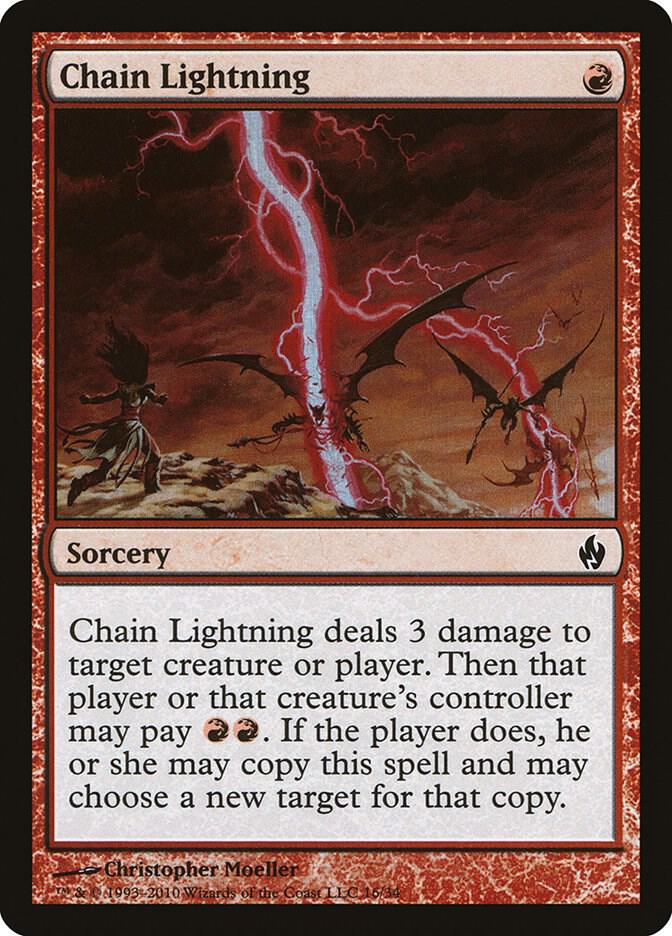 Chain Lightning 16 card from Premium Deck Series: Fire and Lightning