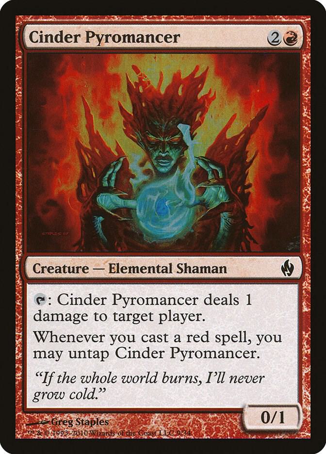 Cinder Pyromancer 9 card from Premium Deck Series: Fire and Lightning