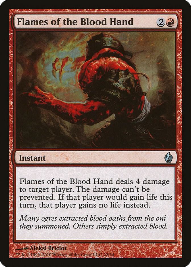 Flames of the Blood Hand 22 card from Premium Deck Series: Fire and Lightning