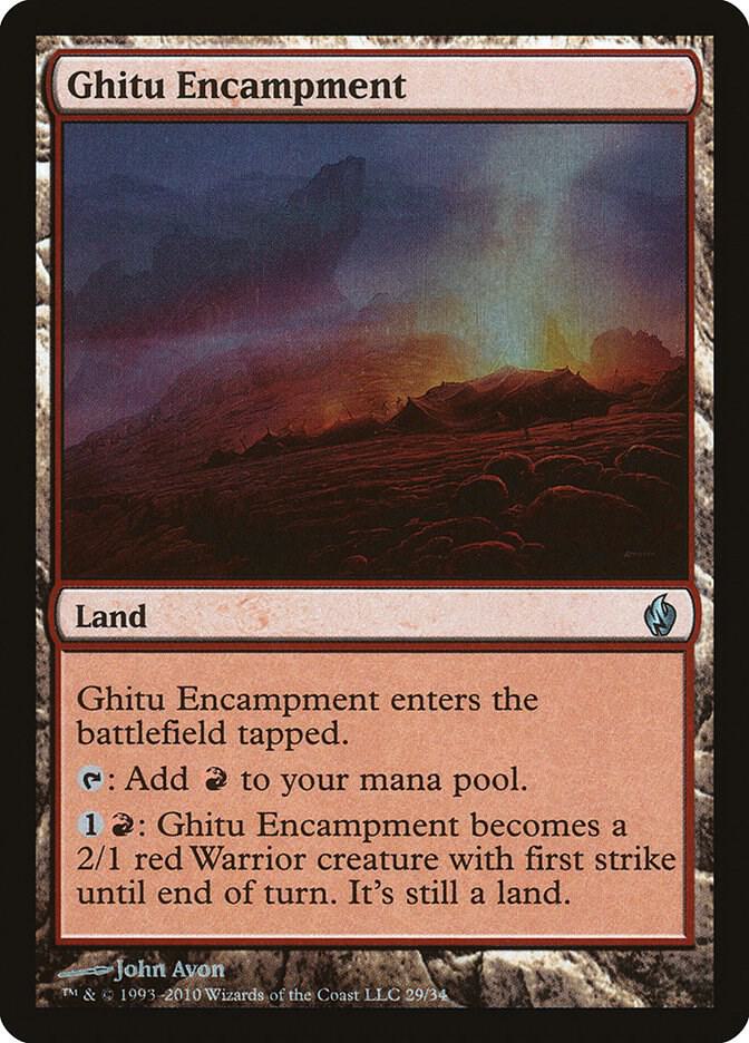 Ghitu Encampment 29 card from Premium Deck Series: Fire and Lightning