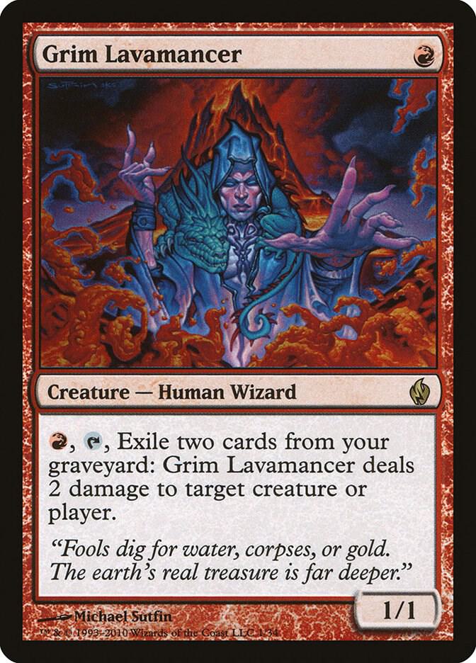 Grim Lavamancer 1 card from Premium Deck Series: Fire and Lightning