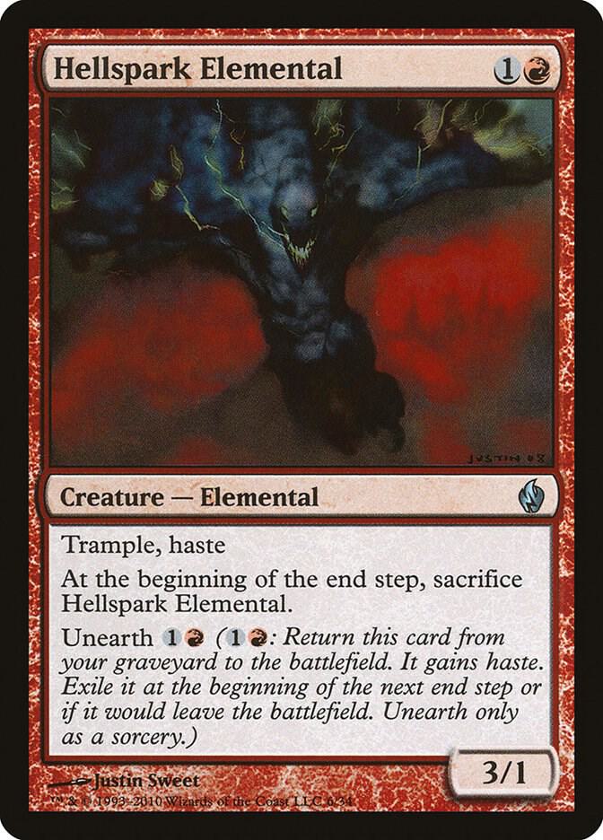 Hellspark Elemental 6 card from Premium Deck Series: Fire and Lightning