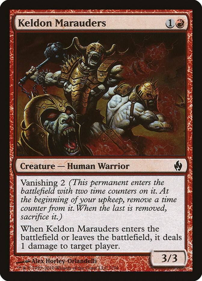 Keldon Marauders 7 card from Premium Deck Series: Fire and Lightning