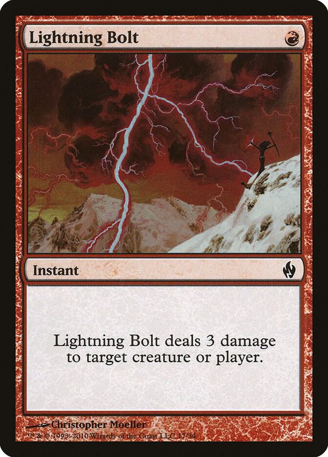 Lightning Bolt 17 card from Premium Deck Series: Fire and Lightning
