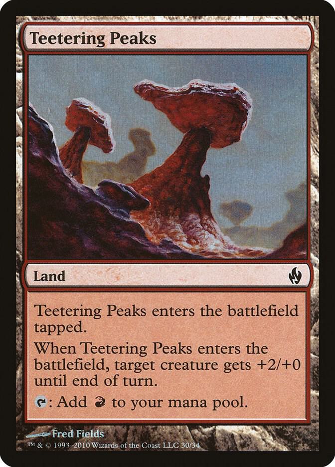 Teetering Peaks 30 card from Premium Deck Series: Fire and Lightning