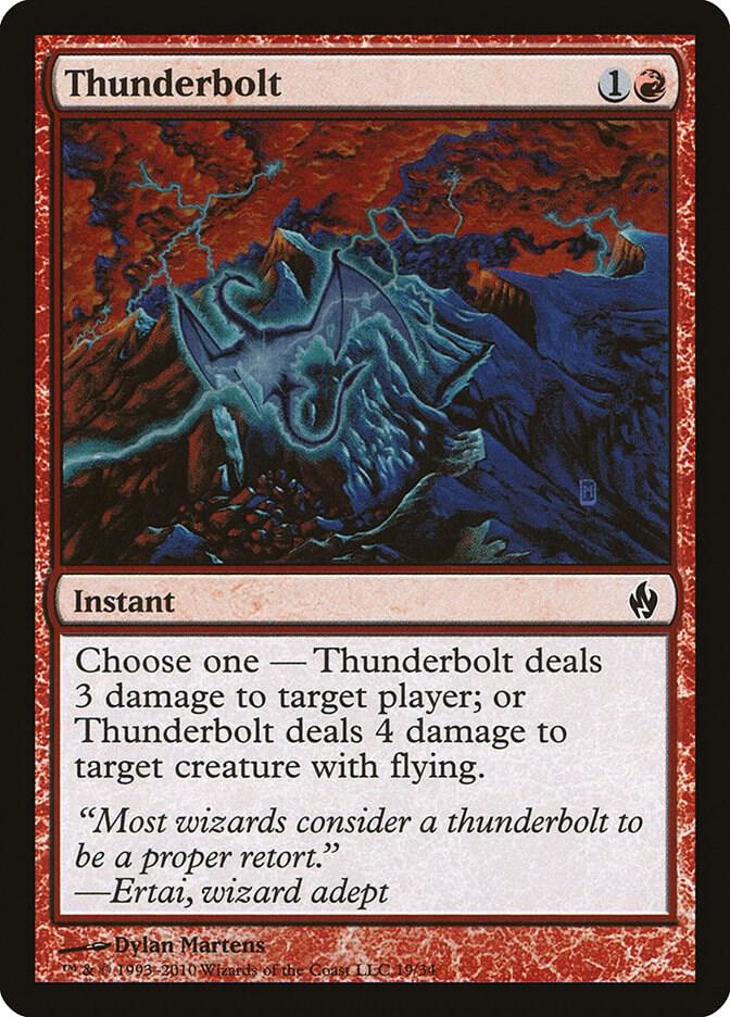 Thunderbolt 19 card from Premium Deck Series: Fire and Lightning