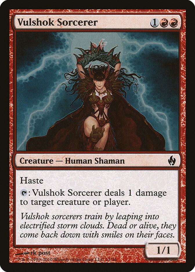 Vulshok Sorcerer 11 card from Premium Deck Series: Fire and Lightning