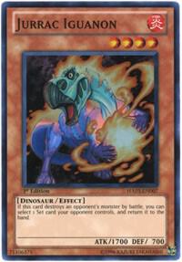 Jurrac Iguanon HA03-EN007 card from Hidden Arsenal 3
