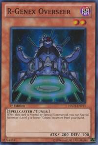 R-Genex Overseer HA03-EN015 card from Hidden Arsenal 3