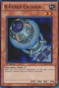 R-Genex Crusher HA03-EN016 card from Hidden Arsenal 3