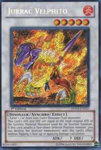 Jurrac Velphito HA03-EN027 card from Hidden Arsenal 3