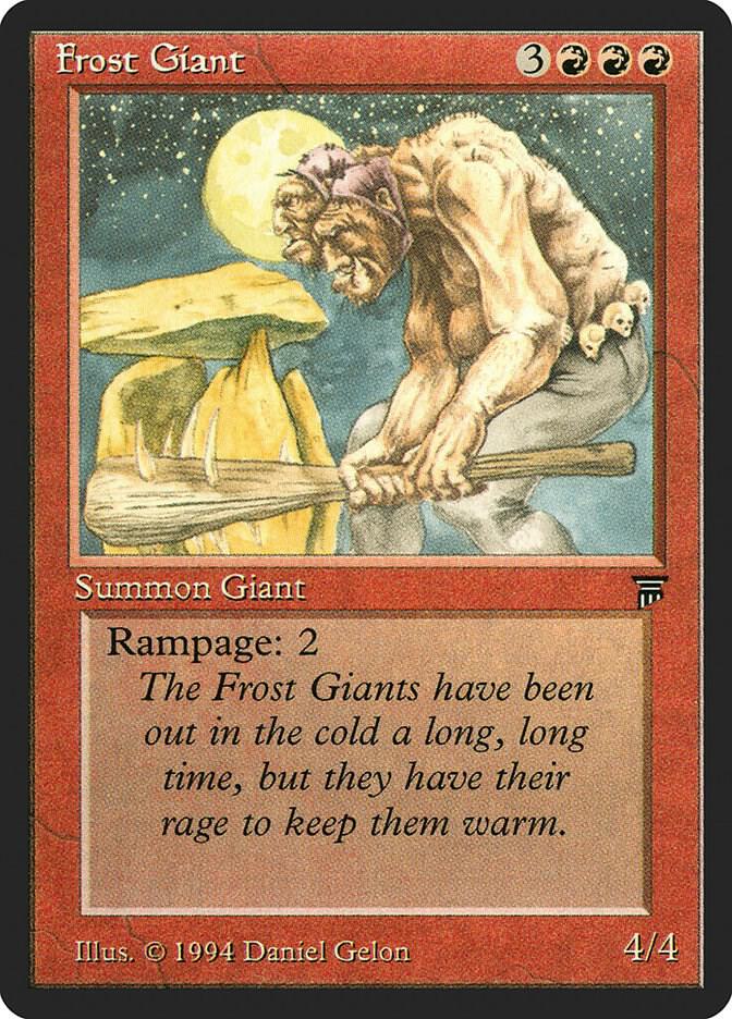 Frost Giant card from Legends