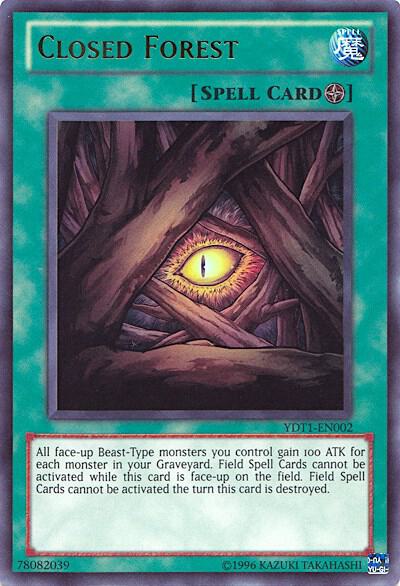 Closed Forest (5D's Duel Transer) YDT1-EN002 card from Yu-Gi-Oh! Video Game Promotional Cards