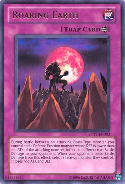 Roaring Earth (5D's Duel Transer) YDT1-EN003 card from Yu-Gi-Oh! Video Game Promotional Cards