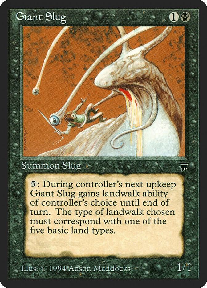 Giant Slug card from Legends