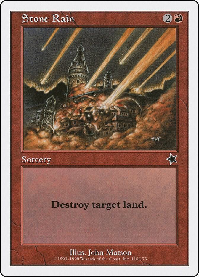 Stone Rain 118 card from Starter 1999