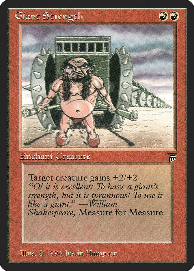 Giant Strength card from Legends