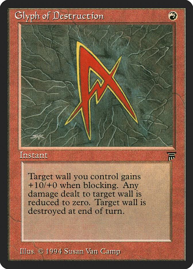 Glyph of Destruction card from Legends
