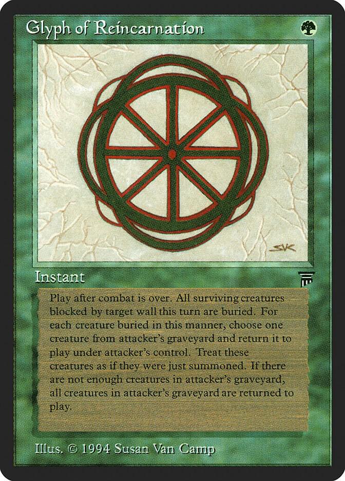 Glyph of Reincarnation card from Legends