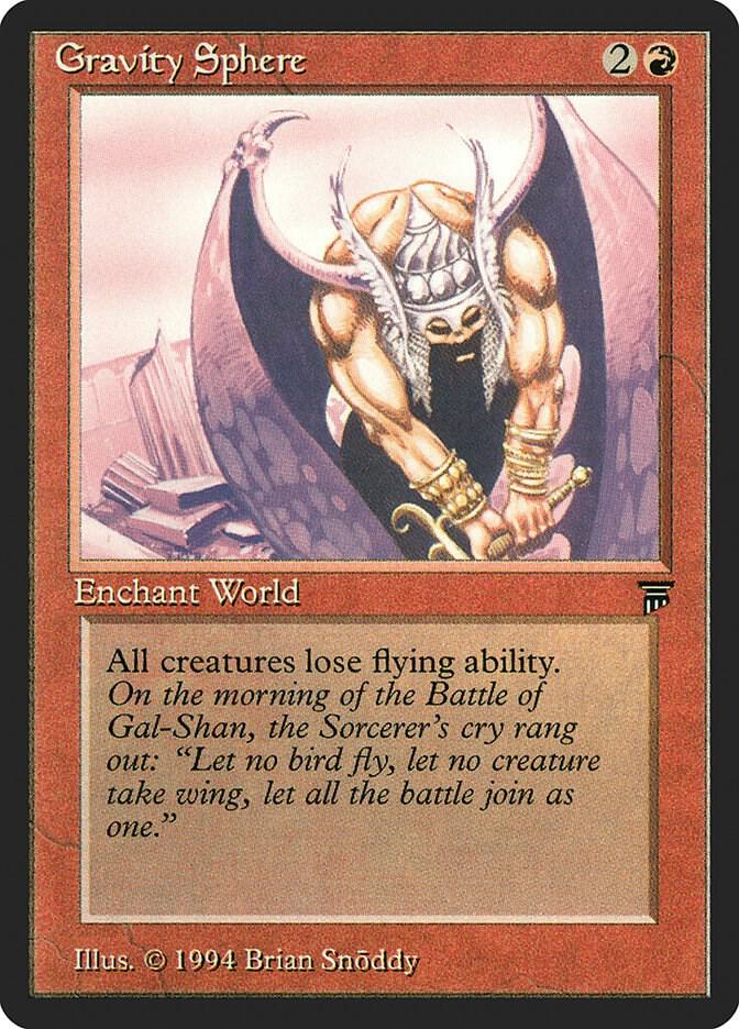 Gravity Sphere card from Legends