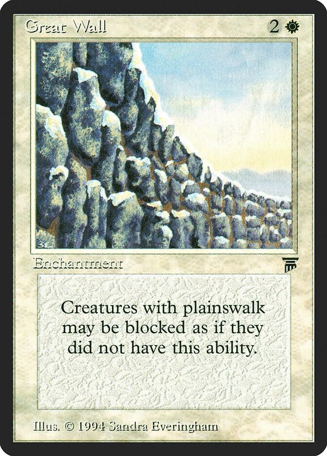 Great Wall card from Legends