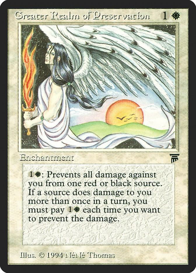 Greater Realm of Preservation card from Legends