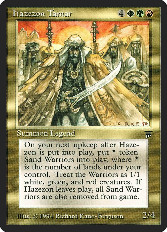 Hazezon Tamar card from Legends
