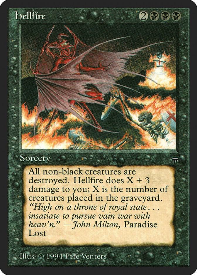 Hellfire card from Legends