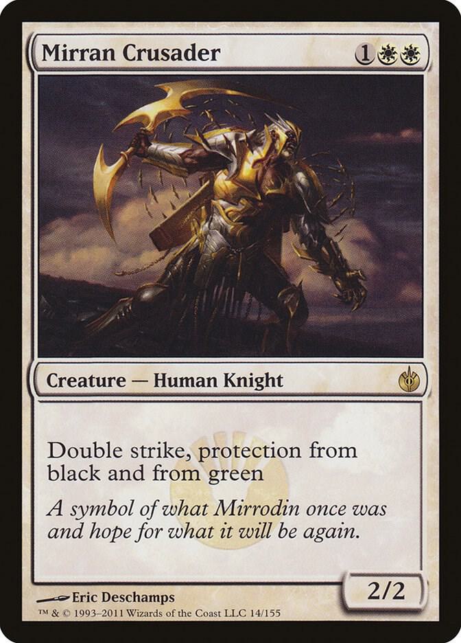 Mirran Crusader 14 card from Mirrodin Besieged
