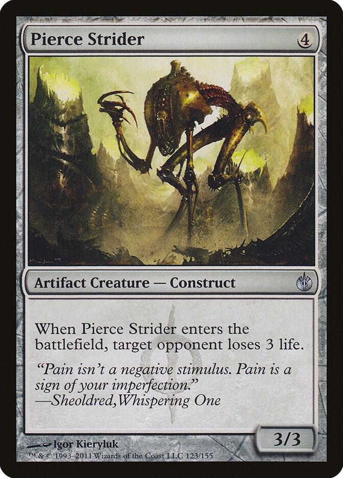 Pierce Strider 123 card from Mirrodin Besieged