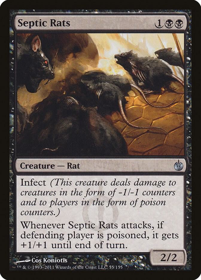 Septic Rats 55 card from Mirrodin Besieged