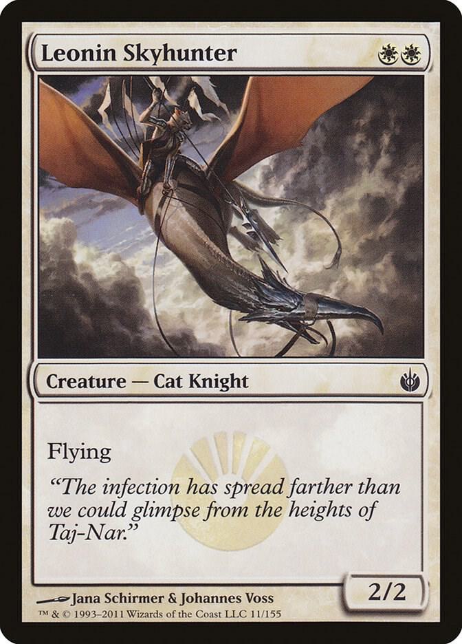 Leonin Skyhunter 11 card from Mirrodin Besieged