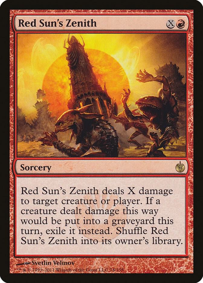 Red Sun's Zenith 74 card from Mirrodin Besieged