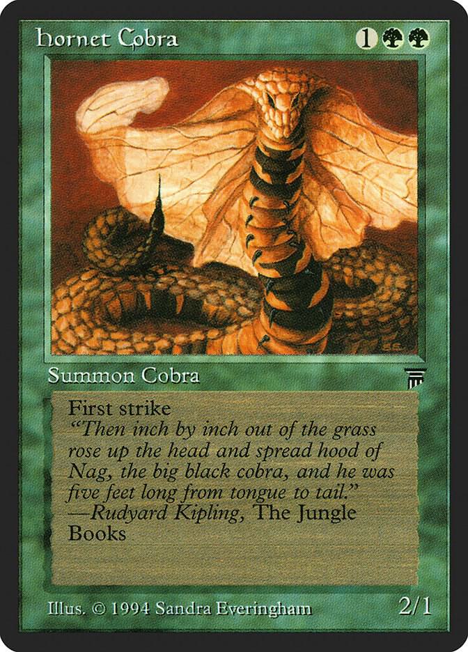 Hornet Cobra card from Legends