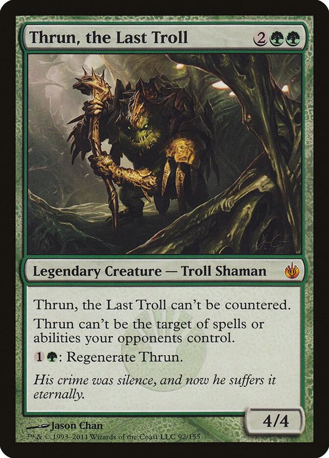 Thrun, the Last Troll 92 card from Mirrodin Besieged
