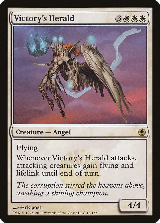 Victory's Herald 18 card from Mirrodin Besieged