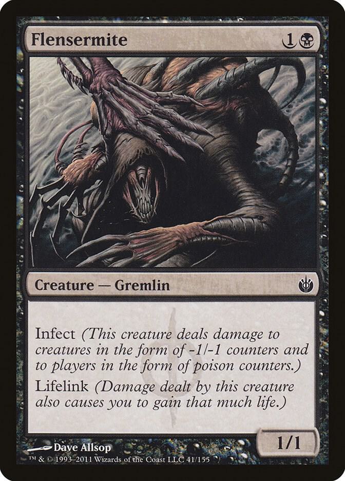 Flensermite 41 card from Mirrodin Besieged