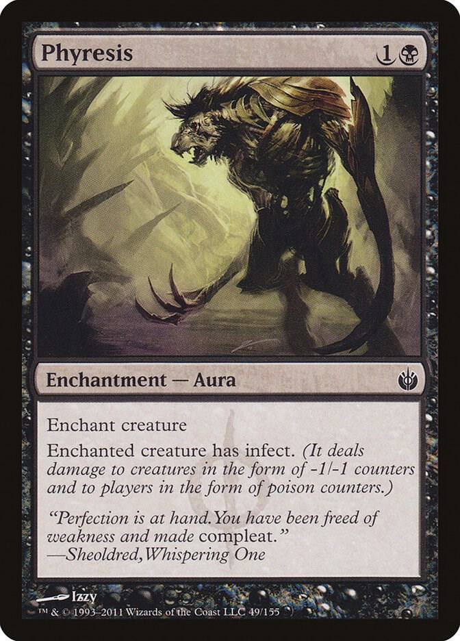 Phyresis 49 card from Mirrodin Besieged