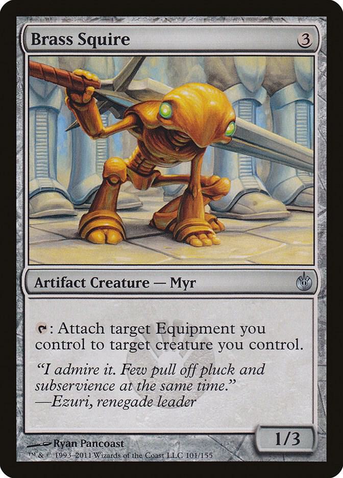 Brass Squire 101 card from Mirrodin Besieged