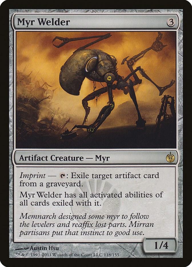 Myr Welder 118 card from Mirrodin Besieged