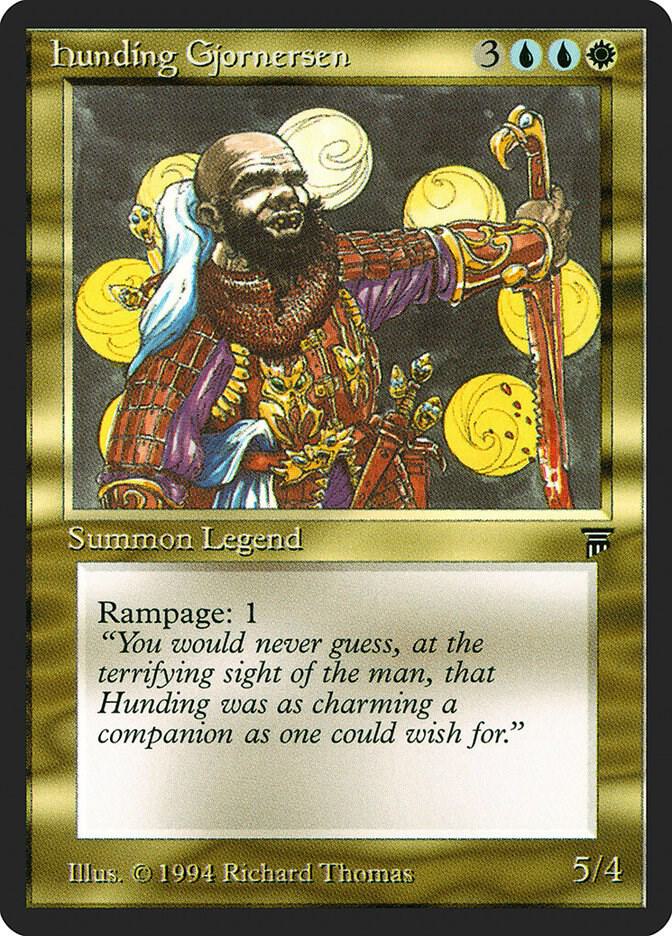 Hunding Gjornersen card from Legends