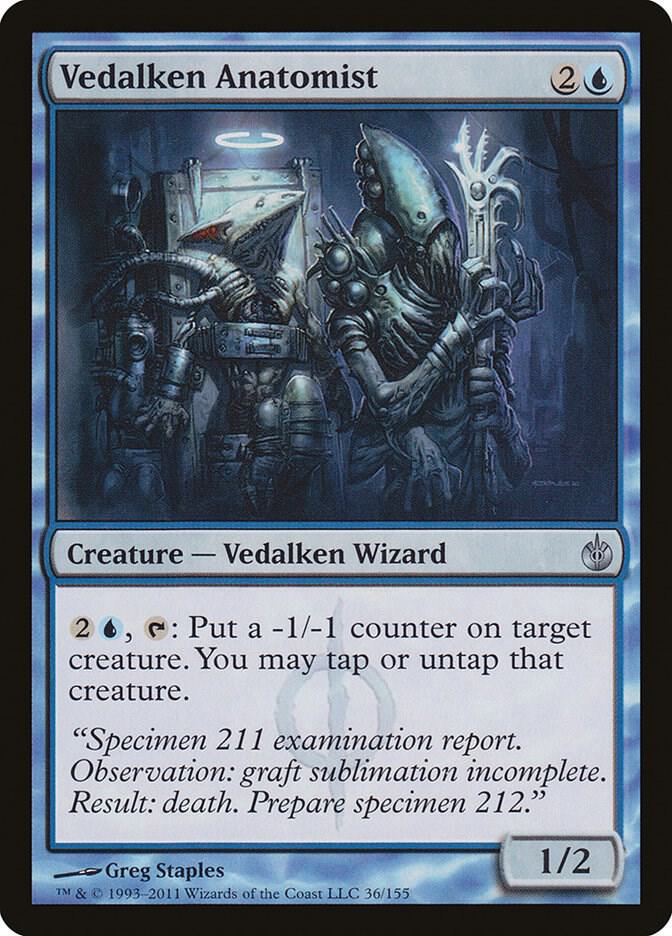 Vedalken Anatomist 36 card from Mirrodin Besieged
