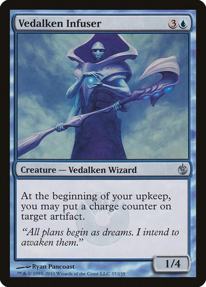 Vedalken Infuser 37 card from Mirrodin Besieged