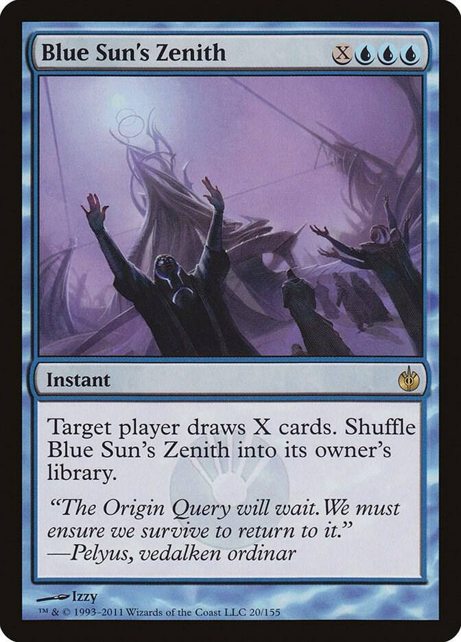 Blue Sun's Zenith 20 card from Mirrodin Besieged