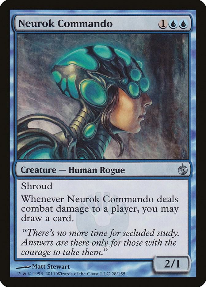 Neurok Commando 28 card from Mirrodin Besieged