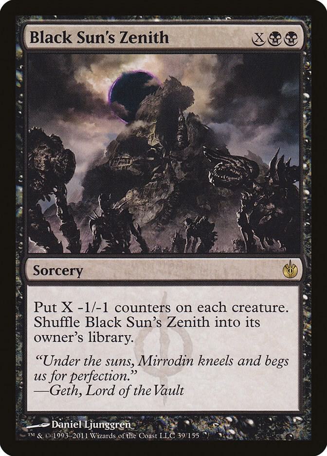 Black Sun's Zenith 39 card from Mirrodin Besieged