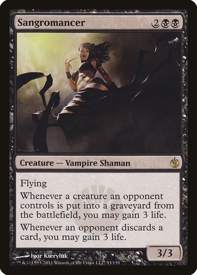 Sangromancer 53 card from Mirrodin Besieged