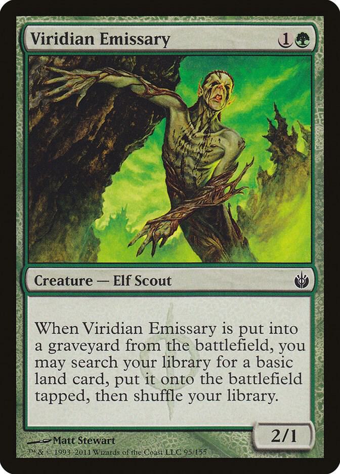 Viridian Emissary 95 card from Mirrodin Besieged