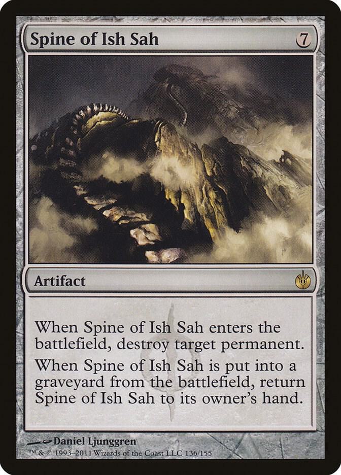Spine of Ish Sah 136 card from Mirrodin Besieged