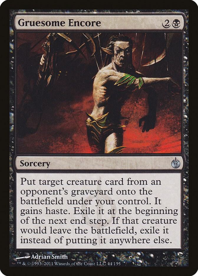 Gruesome Encore 44 card from Mirrodin Besieged